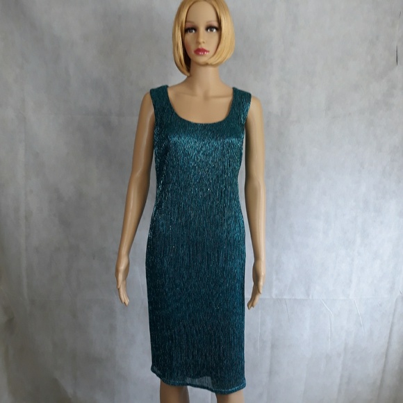 R&M Richard's 2 Piece Dress and Jacket Green Sz. 8 - Picture 2 of 4